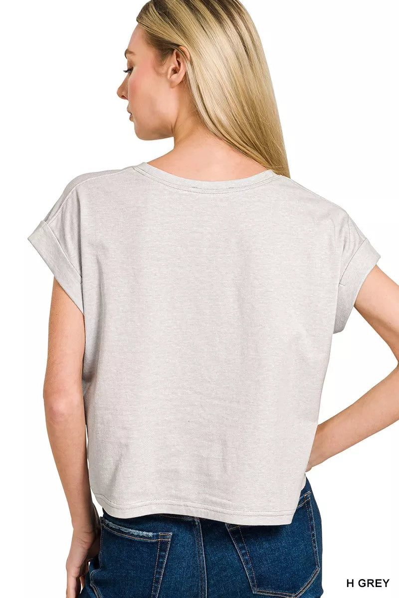 Zenana Round Neck Short Sleeve American Flag T-Shirt Secondary image