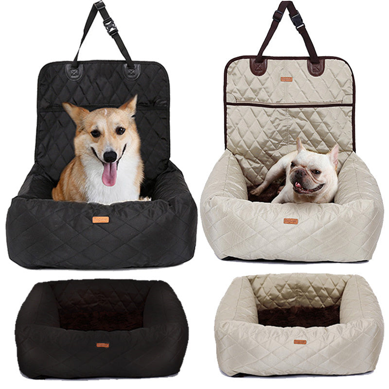 2 In 1 Pet Dog Carrier Folding Car Seat Pad Thickened Multi-purpose Pet Bed Dog Car Mattress Pets Supplies Main image