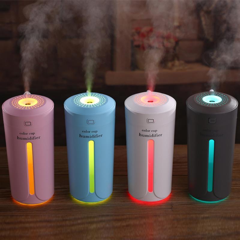 Mini Air Humidifier USB Ultrasonic Humidifier Car Aroma Diffuser Electric Essential Oil Diffuser Cup 7 Color LED Lights Secondary image