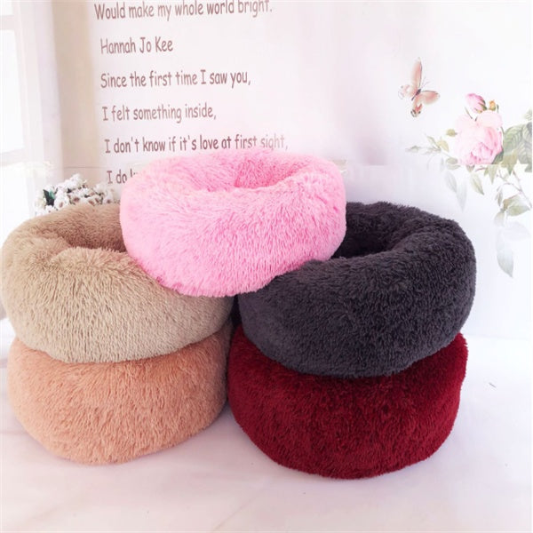 Round Long Hairy Autumn And Winter Nest Pad Cat Mattress Secondary image