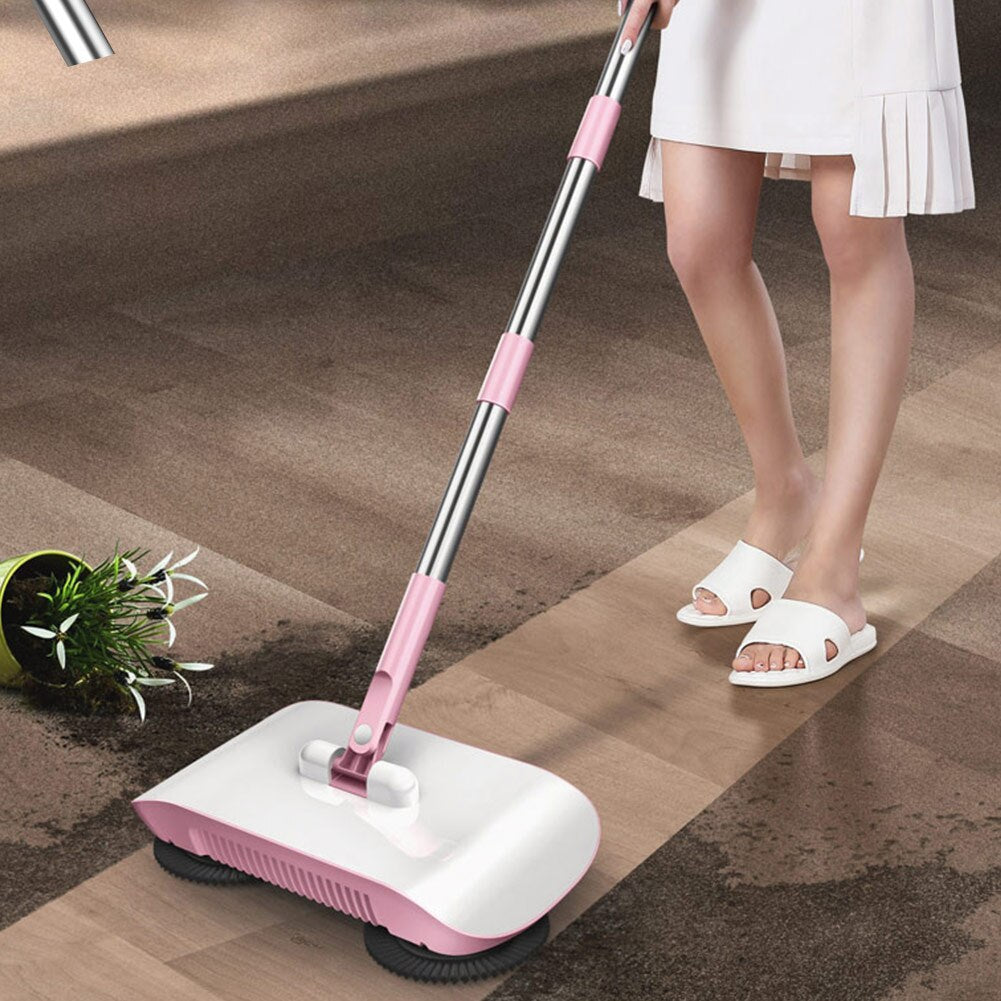 Hand Push Sweeper Household Broom Dustpan Mop Floor All-in-one Machine Gift Mop Sweeper Secondary image