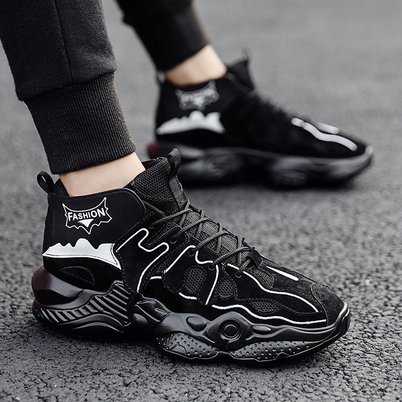 Round head tide shoes Dad lace up personality Secondary image