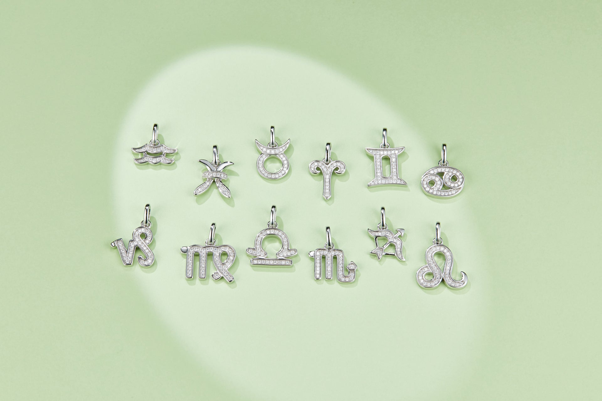 12 Zodiac Signs - Aries, Set With Top-quality Moissanite, Luxurious And Fashionable Light Luxury Trend Jewelry, Silver Necklace, Pendant S925, Silver-plated Platinum Secondary image