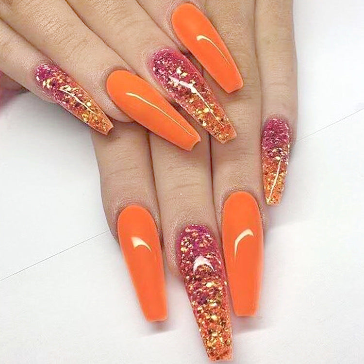 Long Ballet Nails With Flat And Pointed Water Droplets Secondary image
