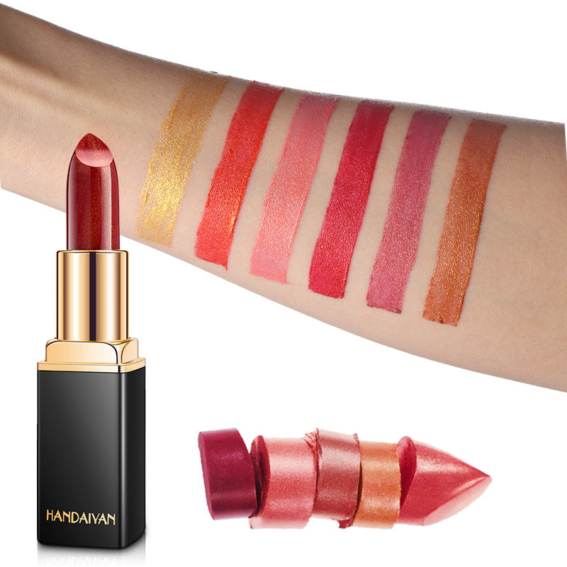 Shiny Metallic Lipstick Pearlescent Color Temperature Change Lipstick Gilt Lipstick Main image