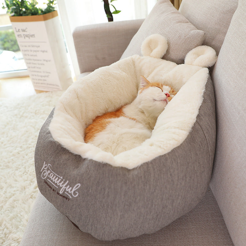 Pet Dog Bed Warming Soft Sleeping Bag Cushion Puppy Kennel Main image