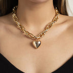 Cold Style Hollow Out Thick O-shaped Necklace