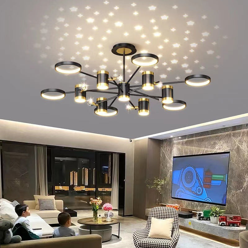 Light Luxury Chandelier Nordic Star Lamp Combination Whole House Package Secondary image