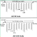 Remote Control Christmas Holiday Lights String