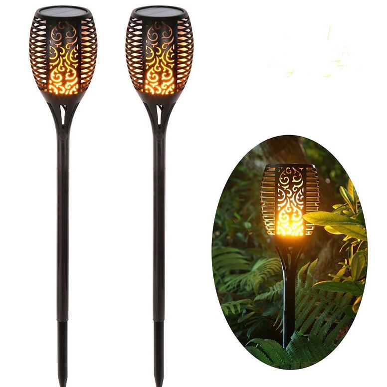 Solar Flame Flickering Garden Led Light Ip65 Outdoor Solar Tiki Torch Light Spotlights Landscape Decoration Led Lamp Main image