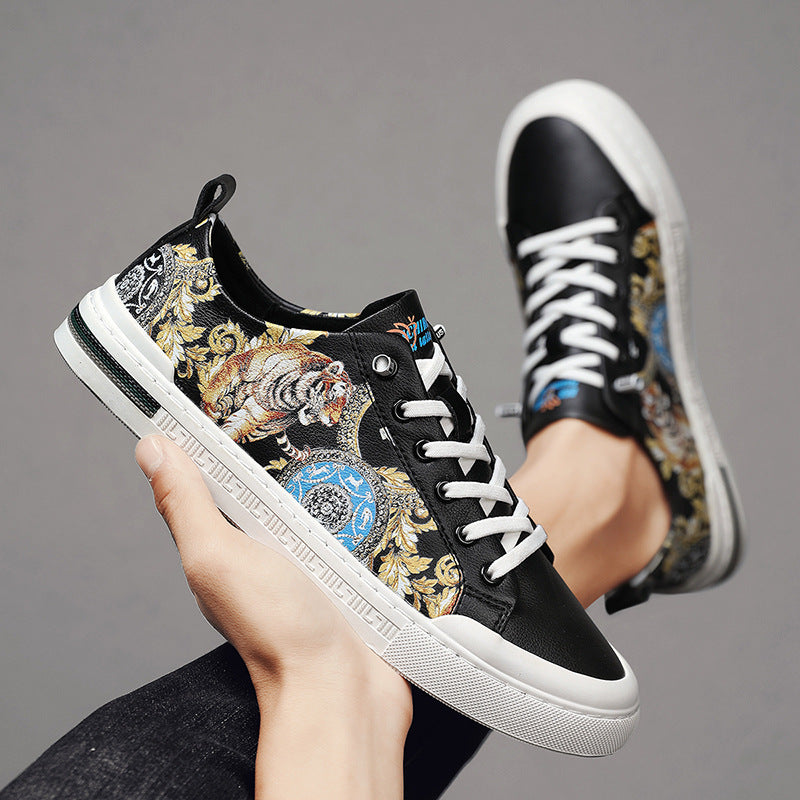 Men's All Match Genuine Leather Breathable Fashion Casual Shoes Secondary image