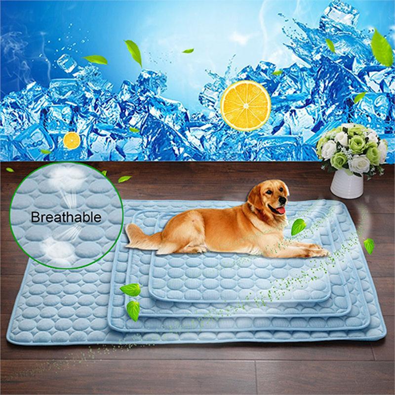 Pet Dog Cat Ice Silk Cold Nest Pad For Cooling In Summer Secondary image