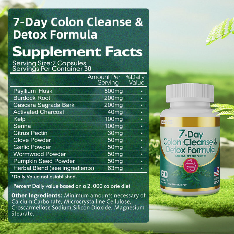 7-Day Colon Cleanse & Detox Formula Capsulese Secondary image
