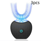 360 Degrees Intelligent Automatic Electric  Toothbrush Waterproof U Type Tooth Brush Whitening Blue Light USB Charging