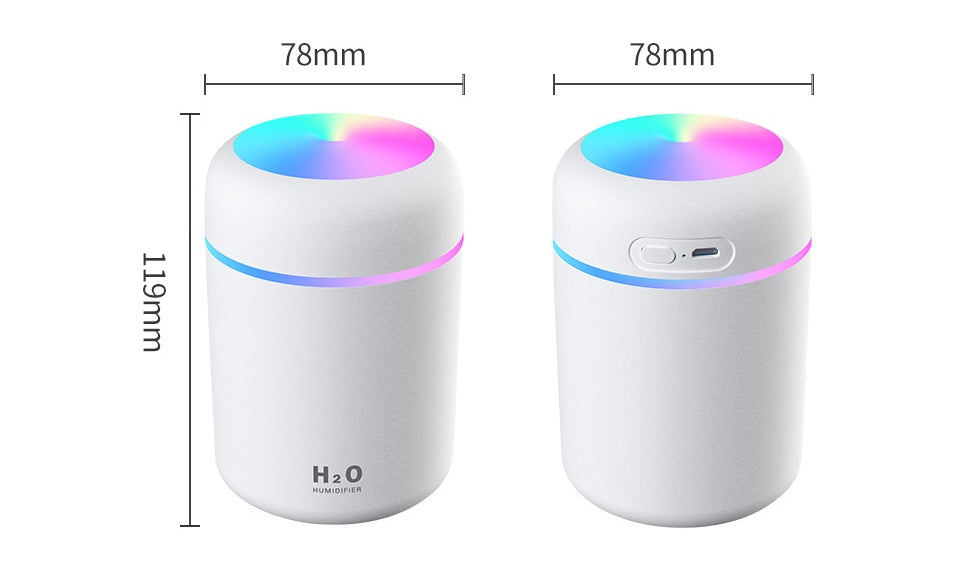 Home Car Charging Colorful Air Humidifier Usb Water Replenishment Secondary image