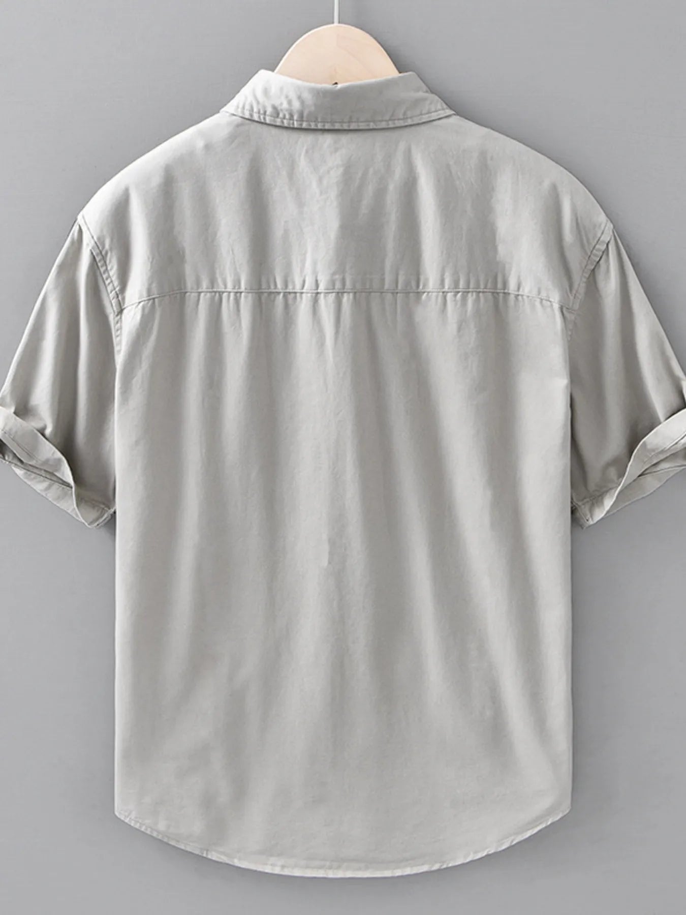 Men's Plus Size Casual Color Block Short Sleeve Shirt Secondary image