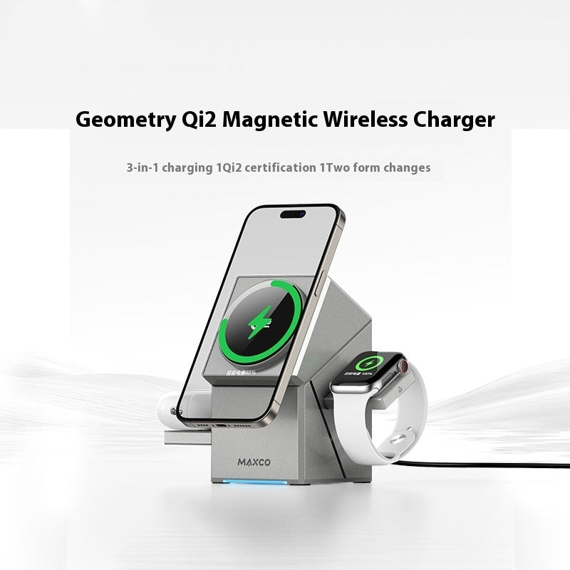 Qi2 Protocol Magnetic Touch Rotating Wireless Charger Main image
