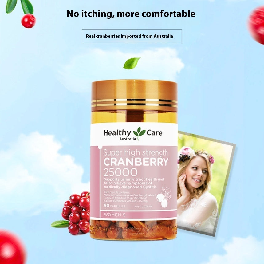 High Concentration Cranberry Capsules Tablets Care Health Main image