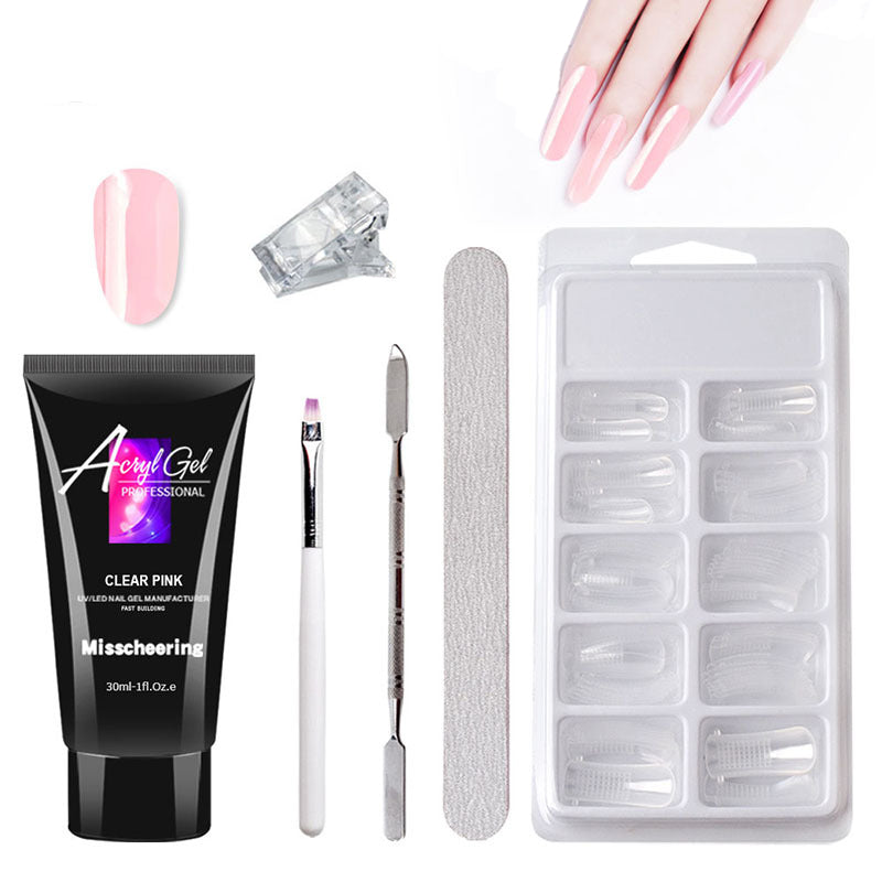 Painless Extension Gel Nail Art Without Paper Holder Quick Model Painless Crystal Gel Set Main image