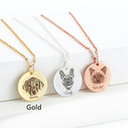 Single-side Customization Stainless Steel Pet Photo Graffiti Pendant Keychain Bracelet