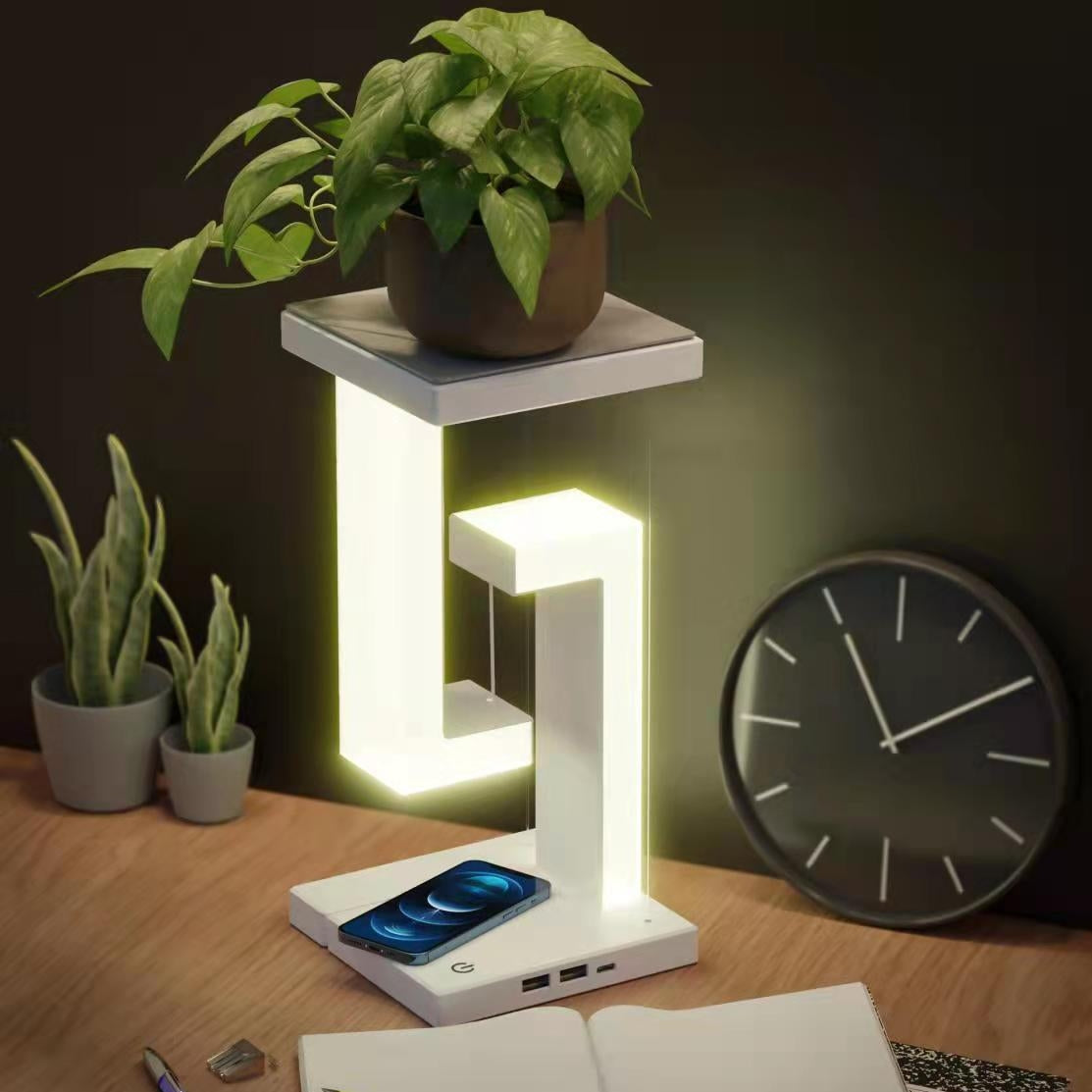 Creative Smartphone Wireless Charging Suspension Table Lamp Balance Lamp Floating For Home Bedroom Secondary image