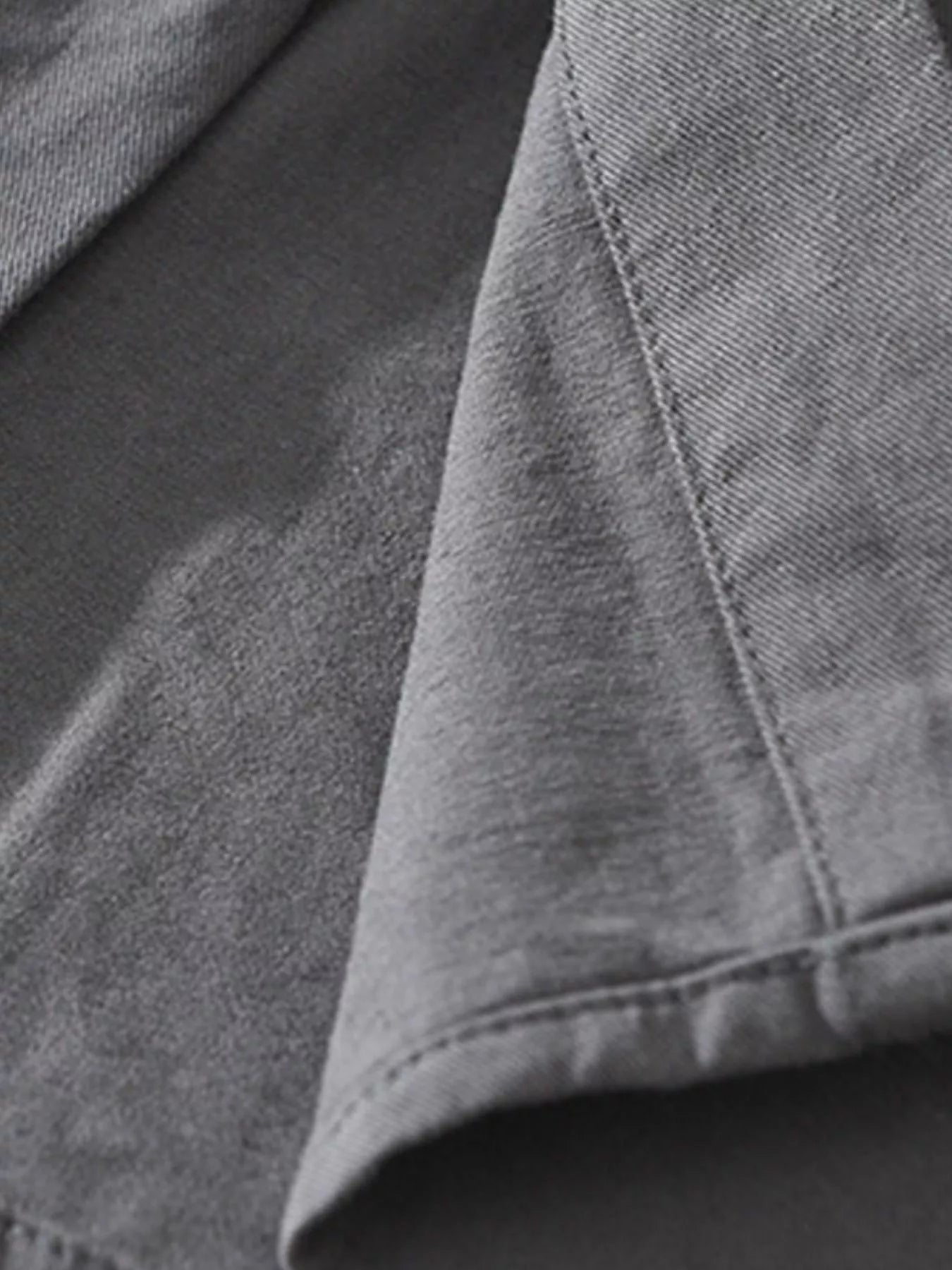 Men's Plus Size Casual Solid Color Long Sleeve Shirt Secondary image