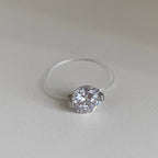 Light-luxury Transparent-thread Invisible Mermaid-tear Ring For Women