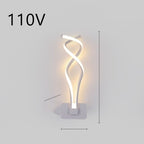 led wall lamp nordic minimalist bedroom bedside lamp