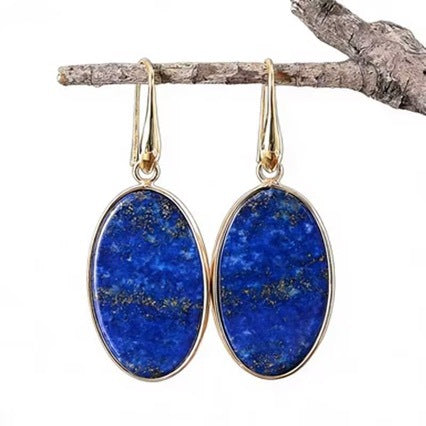 High-end Natural Stone Pendant Earrings Secondary image