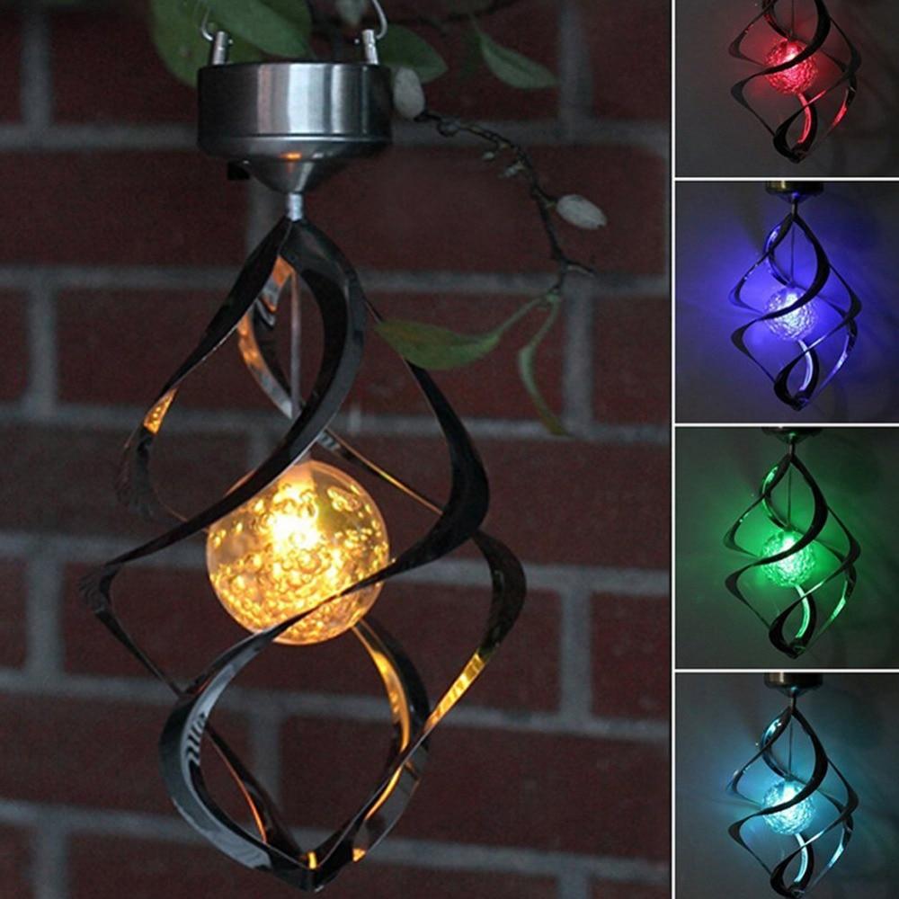 LED Color Changing Solar Wind Chime Light Main image