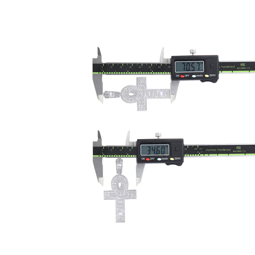 Set With Top-quality Moissanite, This Luxurious And Fashionable Light Luxury Trend Jewelry Necklace Pendant Is Made Of S925 Silver Electroplated With Platinum