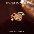 2026 New Year Light Luxury Zodiac Horse Ring, Rotatable  Adjustable Band