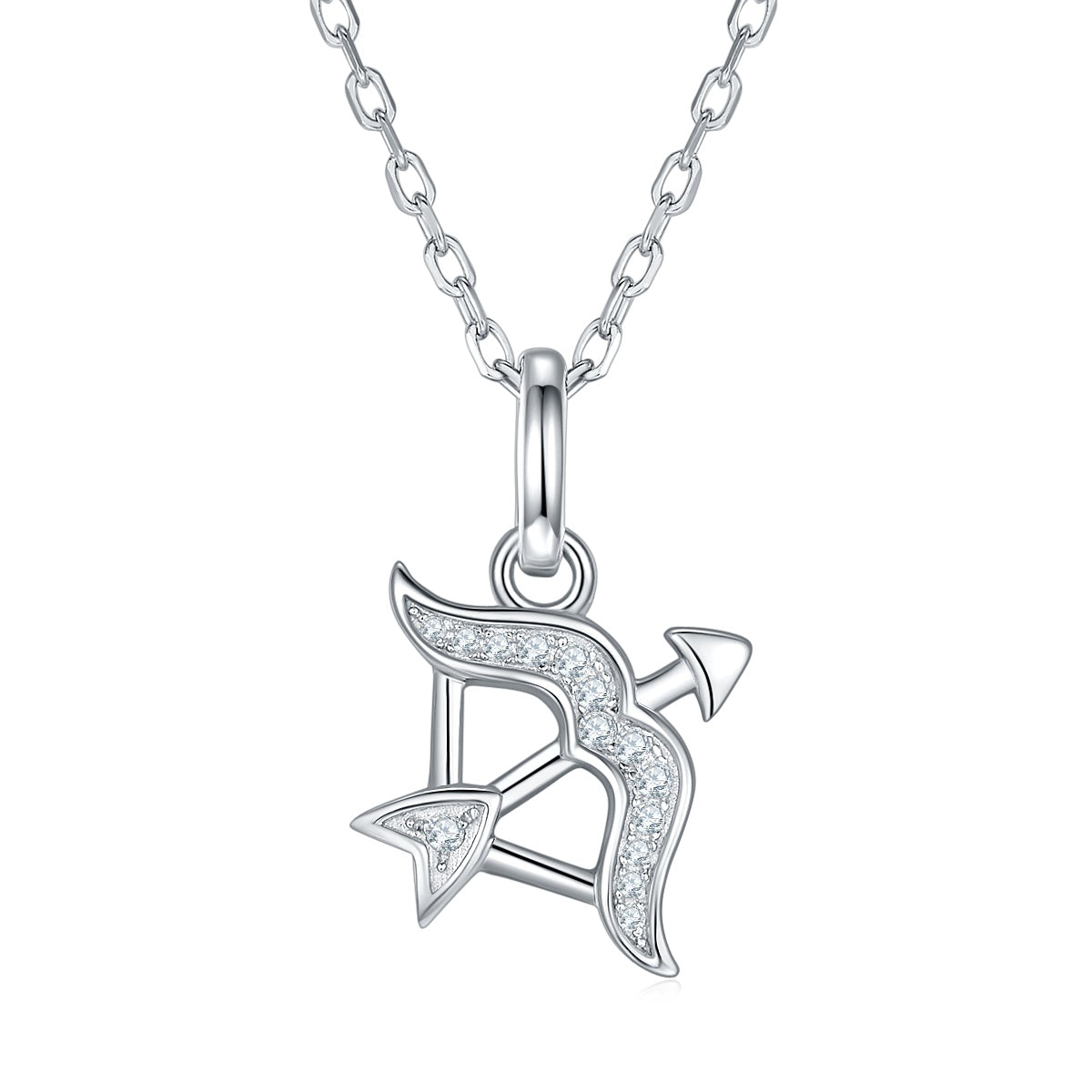 12 Zodiac Signs - Sagittarius, Set With Top-quality Moissanite, Luxurious And Fashionable Light Luxury Trend Jewelry, Silver Necklace, Pendant S925, Silver-plated Platinum Main image