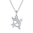 12 Zodiac Signs - Sagittarius, Set With Top-quality Moissanite, Luxurious And Fashionable Light Luxury Trend Jewelry, Silver Necklace, Pendant S925, Silver-plated Platinum