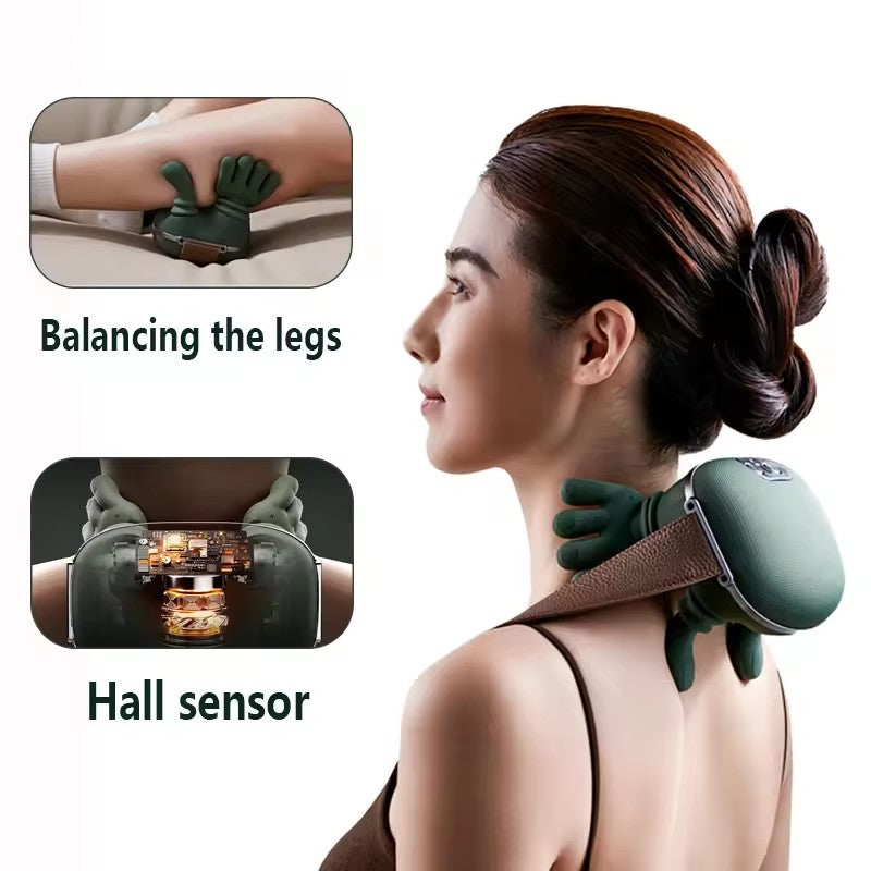 Electric Neck And Shoulder Muscle Massager Wireless Shoulder And Back Kneading Massage Shawl Neck Masajeador Relax Pain Relief Secondary image