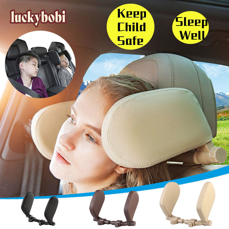 Car Seat Headrest Pillow Travel Rest Neck Pillow Support Solution For Kids Pillow And Adults Auto Seat Head Cushion Car Pillow Main image