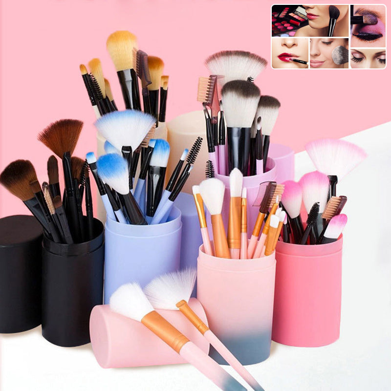 12pcs Makeup Brush Set Blush Eyeshadow Eyelash Highlighter Makeup Brush Main image
