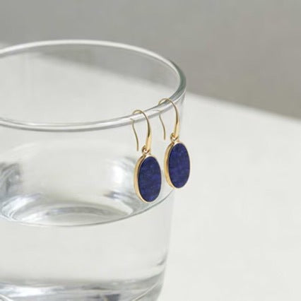 High-end Natural Stone Pendant Earrings