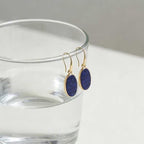 High-end Natural Stone Pendant Earrings