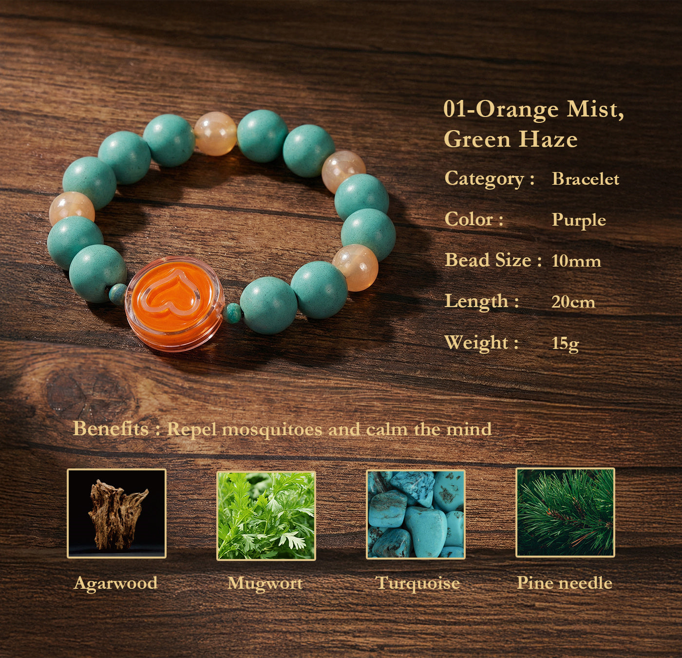 Traditional Chinese Medicine Jewelry Bead Bracelet
