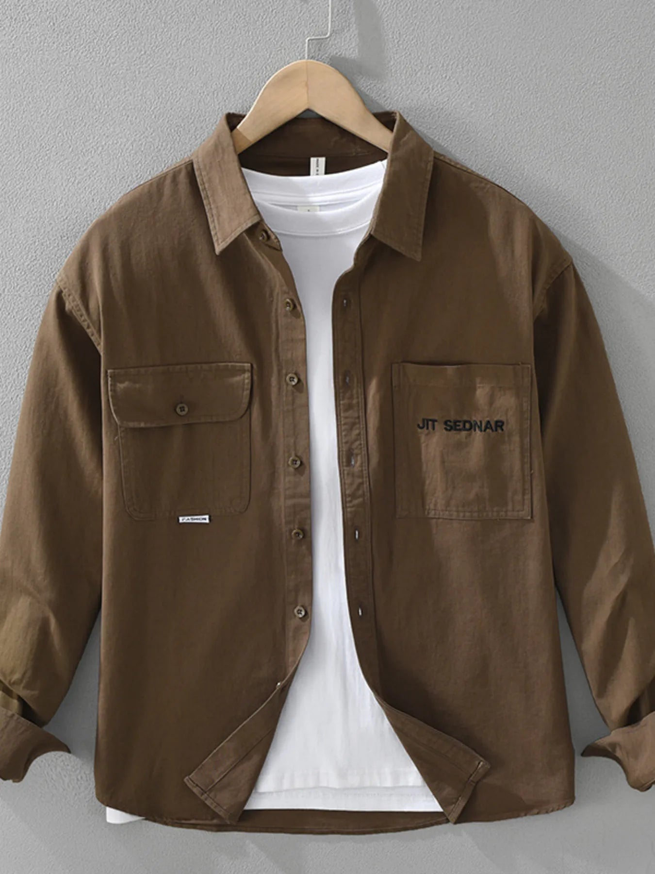 Men's Plus Size Button Up Long Sleeve Shirt Secondary image