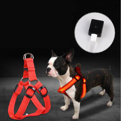 Pet Products LED Luminous Dog Chest Strap Large Dog Luminous Dog Leash Main image