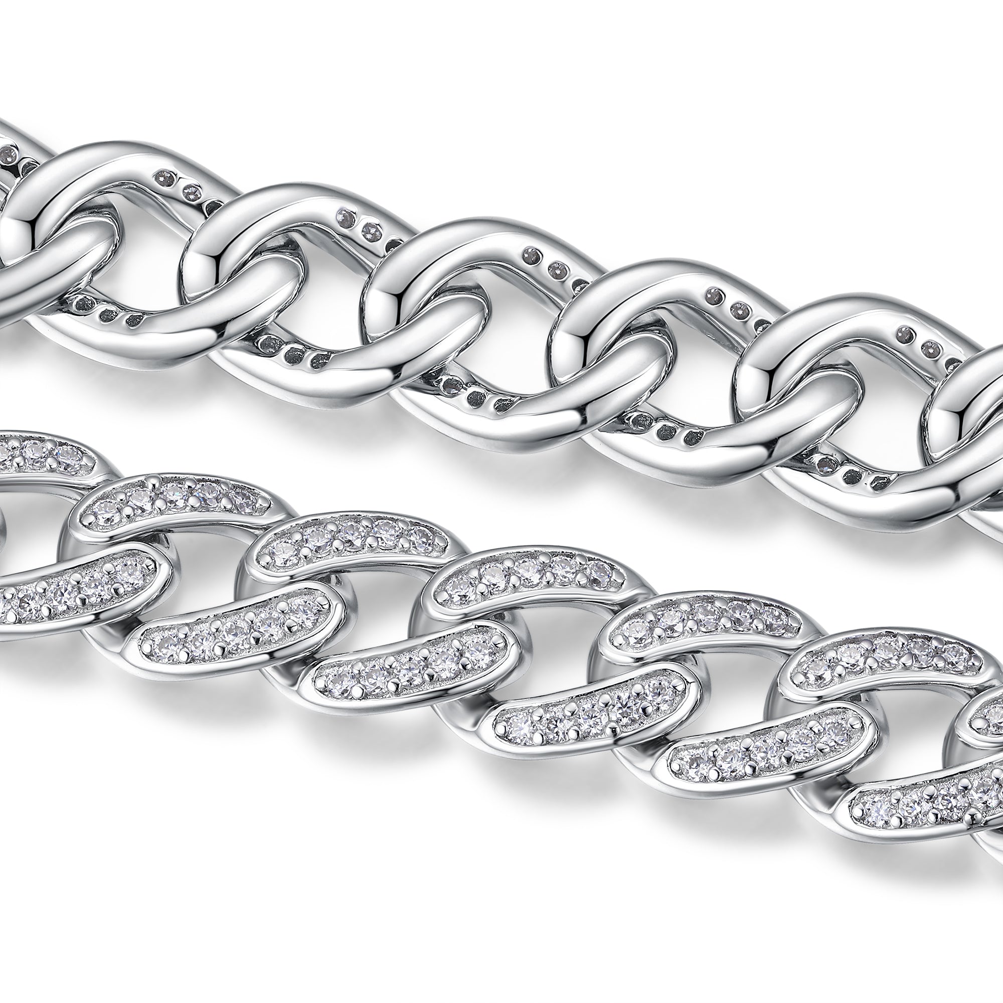 Set With Top-quality Moissanite, This Luxurious And Fashionable Light Luxury Jewelry Silver Bracelet Is Made Of S925 Silver Electroplated With Platinum
