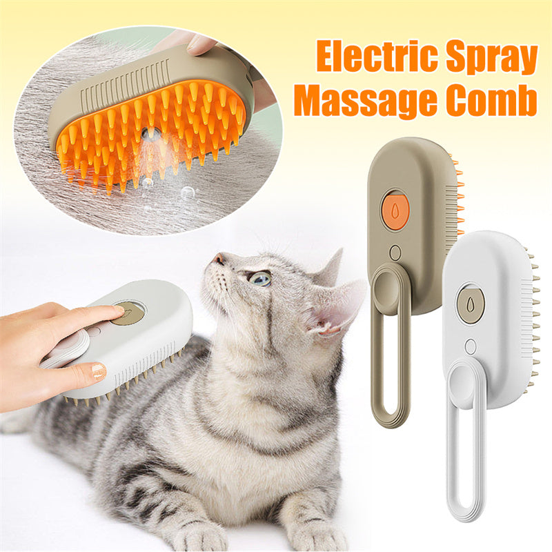 Cat Steam Brush Steamy Dog Brush 3 In 1 Electric Spray Cat Hair Brushes For Massage Pet Grooming Comb Hair Removal Combs Pet Products Main image