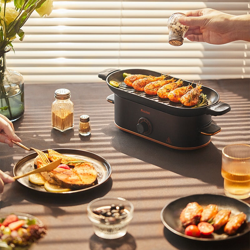 Mini Barbecue Plate Electric Baking Pan Grill Household Smoke-free Secondary image
