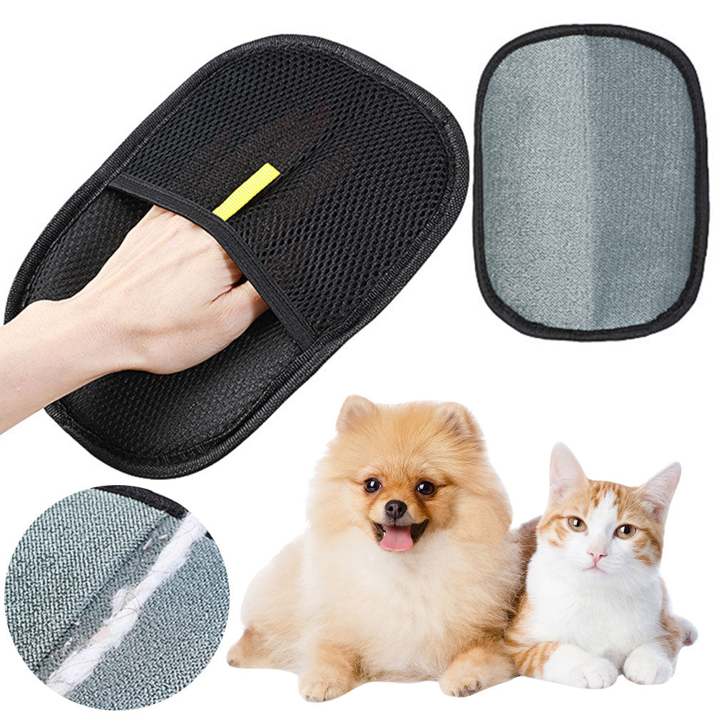 Pet Hair Remover Mitt Pet Hair Remover Gloves Deshedding Brush Glove For Dog Cat Rabbit With Long Short Curly Hair Main image