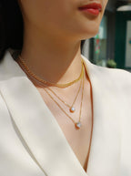 2-carat High-quality Morganite Gemstone-laden Luxurious And Fashionable Minimalist Trend Jewelry Silver Pendant Necklace With Collar Chain, S925 Silver Electroplated With Platinum