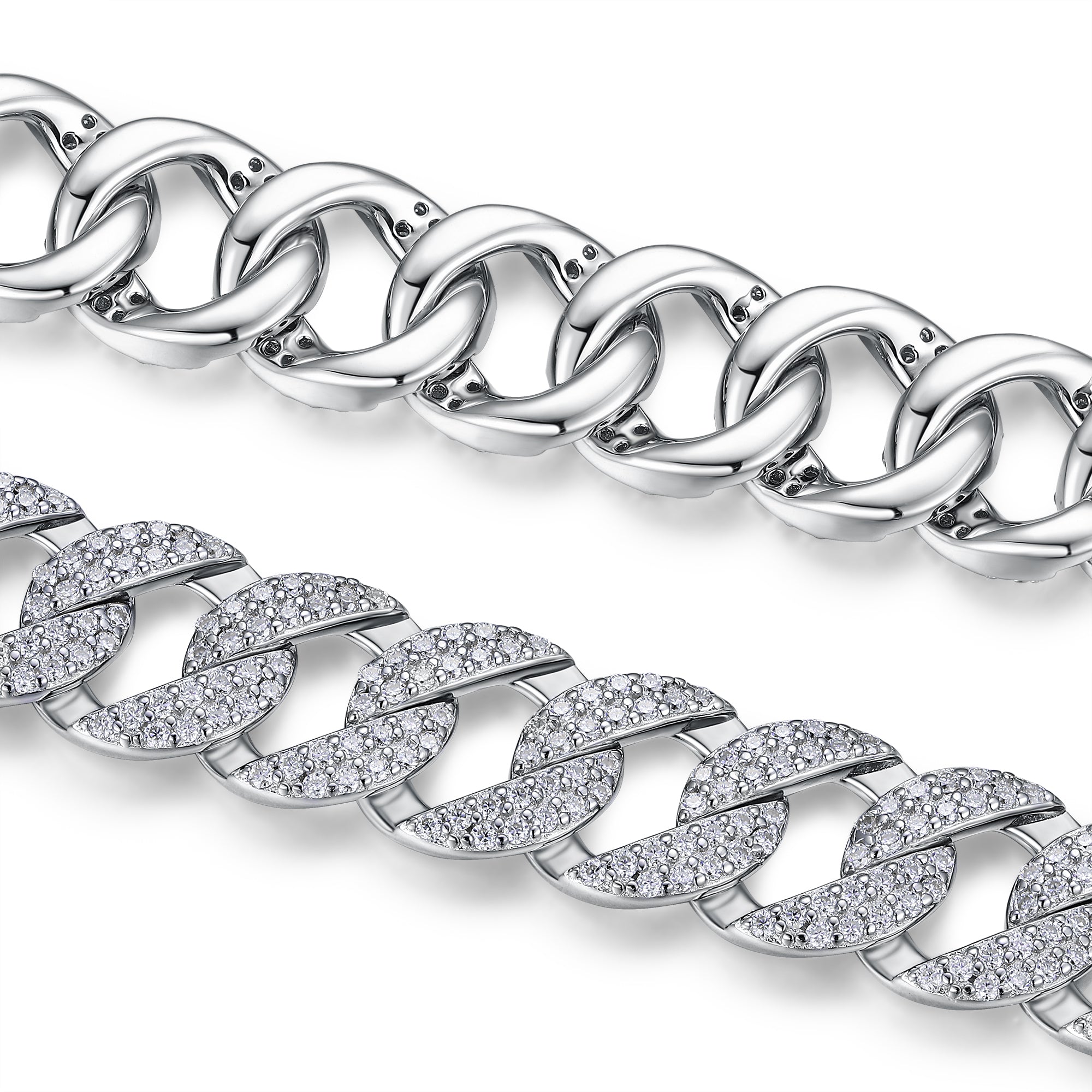 Set With Top-quality Moissanite, This Luxurious And Fashionable Light Luxury Jewelry Silver Bracelet Is Made Of S925 Silver Electroplated With Platinum Secondary image