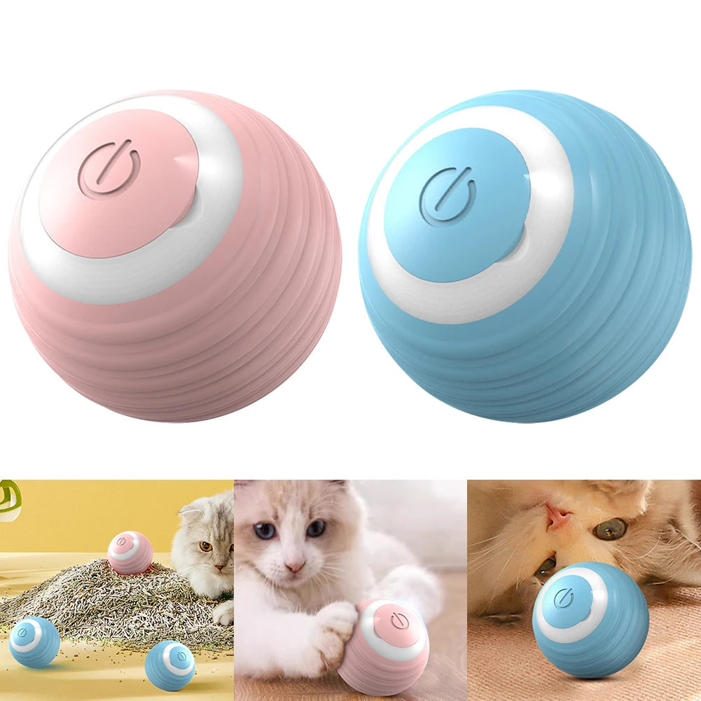 Automatic Moving Bouncing Rolling Ball Smart Cat Toy Ball Self-Moving Kitten Toy For Indoor Cat Kitten Main image