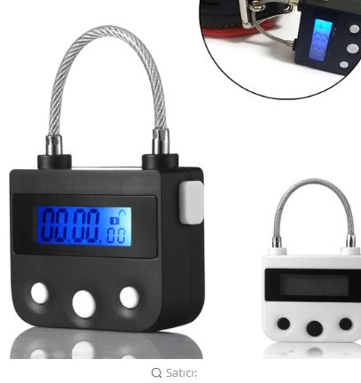 Time Lock Fetish Handcuffs Mouth Gag Electronic Timer Bdsm Bondage Restraints Chastity Couples Toys Adult Game Bondage Lock Main image